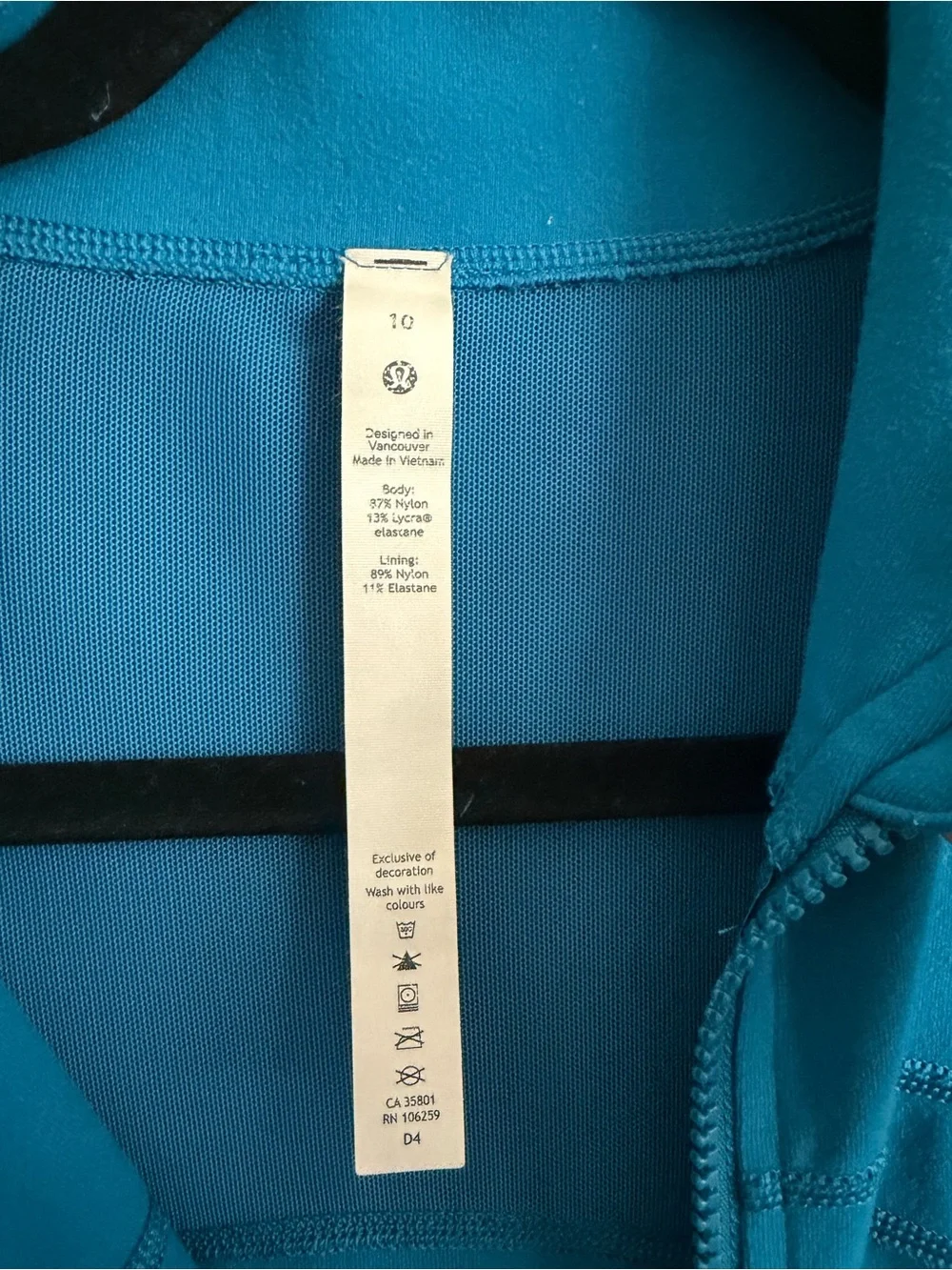 lululemon athletica Teal Full-Zip Performance Jacket